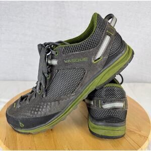 Vasque Grand Traverse Hiking Shoes Charcoal Grey/Green Accent Men sz 10